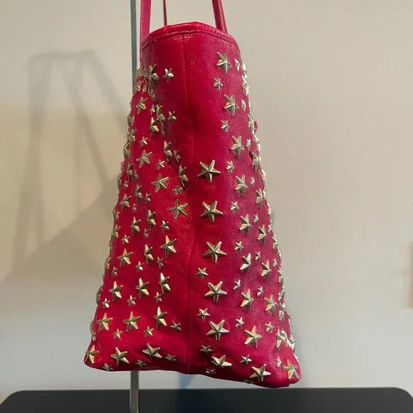 Jimmy Choo Sasha Medium Star Studded Calfskin Leather Tote